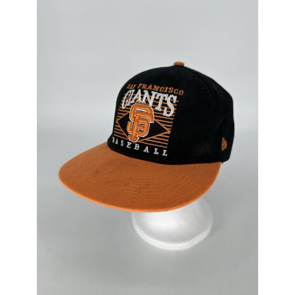 Vintage 90s San Francisco Giants Big Logo Snapback New Era Hat Genuine Merch Y2K